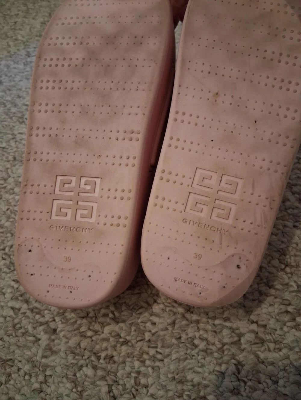 Givenchy Pink Platform Slide Sandals